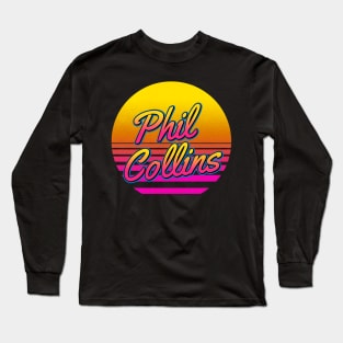 Phil Personalized Name Birthday Retro 80s Styled Gift Long Sleeve T-Shirt